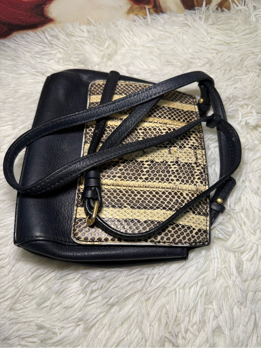 MCM  Authentic  Python Embossed Crossbody Bag - Picture 11 of 12
